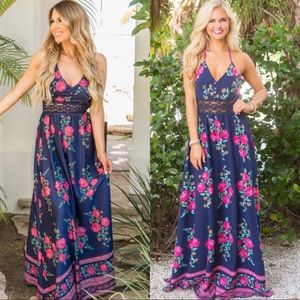 Women’s Floral Maxi Dress Size Large